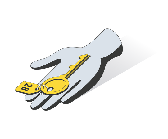 Give Room Key  Illustration