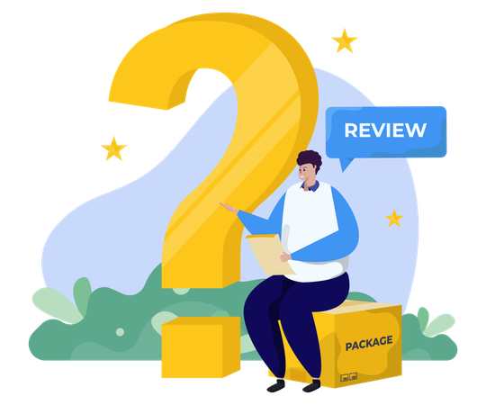 Give Us Review  Illustration