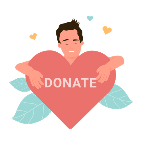 Giving Donation  Illustration