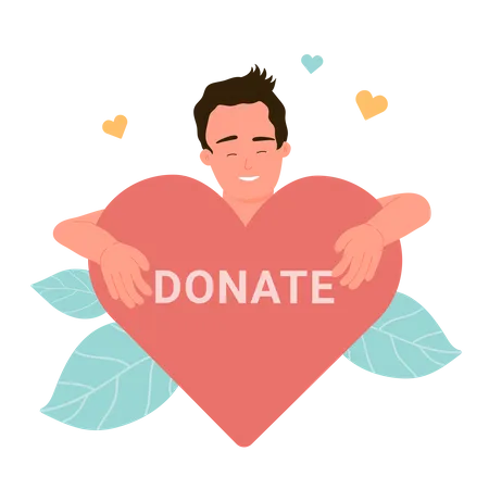 Giving Donation  Illustration