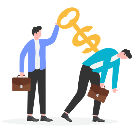 Giving employees a raise  Illustration