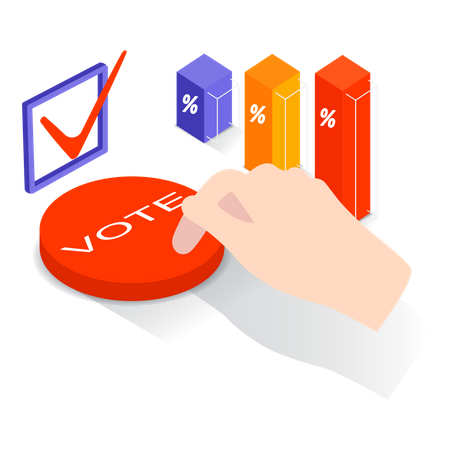 Giving vote  Illustration