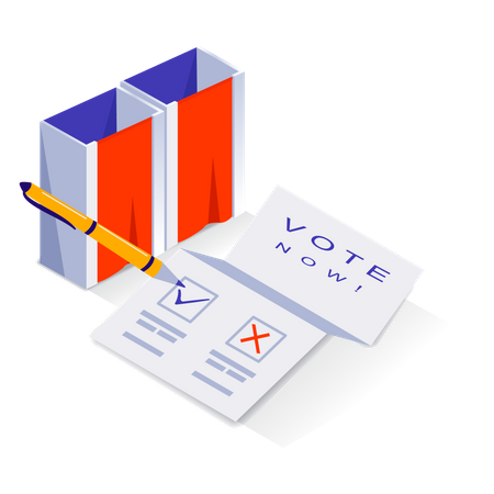 Giving vote  Illustration