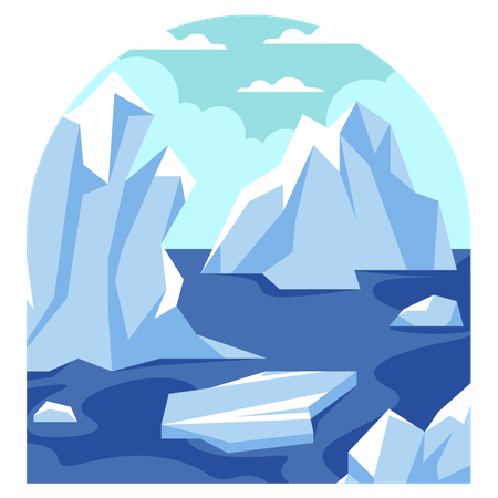 Glaciar  Ilustración