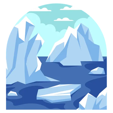 Glaciar  Ilustración