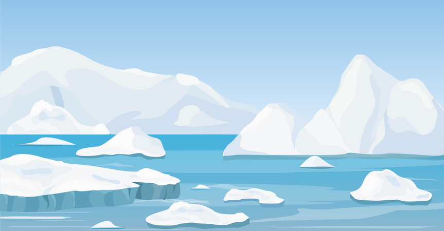 Glaciares  Ilustración