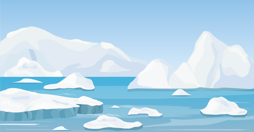 Glaciers  Illustration