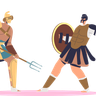 gladiator illustration svg