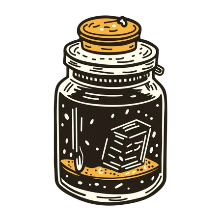 Glass Jar  Illustration