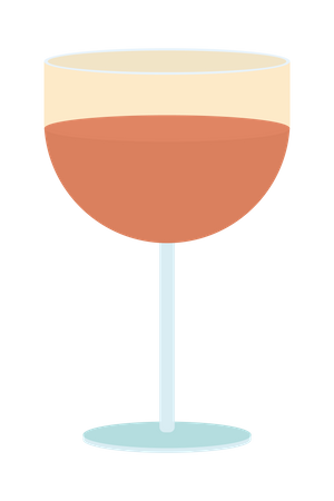 Glass Of Wine  Illustration