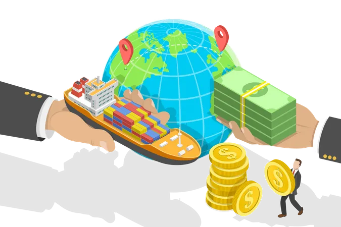 Global Business and World Economy  Illustration