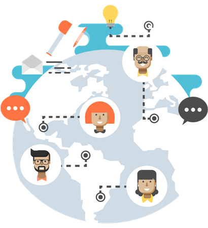 Global Business  Illustration