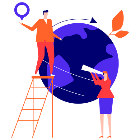 Global Business  Illustration