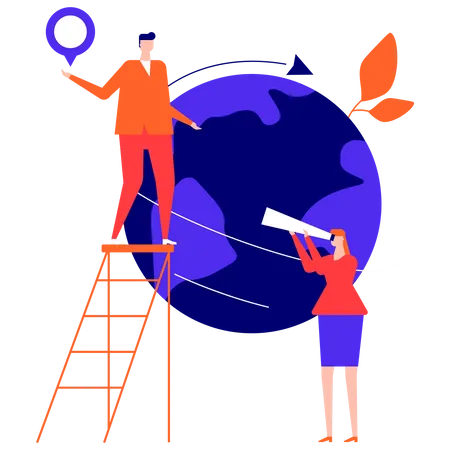 Global Business  Illustration