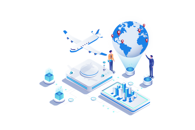 Global Business  Illustration