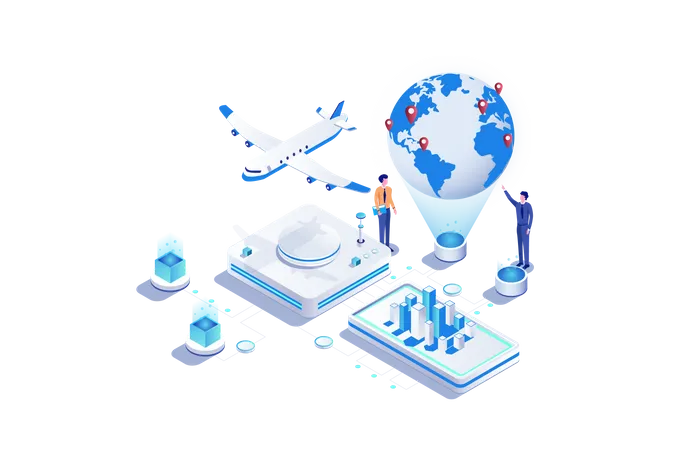 Global Business  Illustration