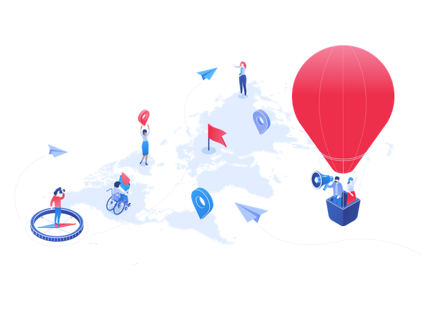 Global Business  Illustration