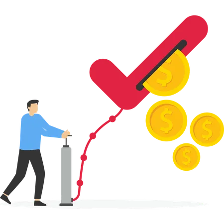 Global business investment  Illustration