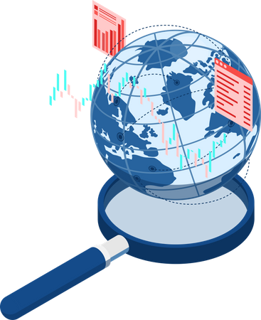 Global Business Research and Analysis  Illustration