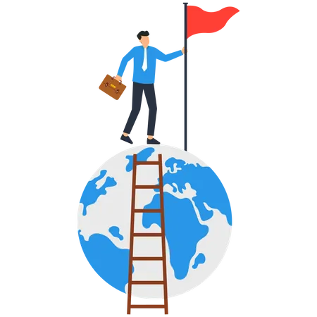 Global business success  Illustration