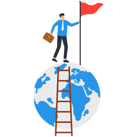 Global business success  Illustration