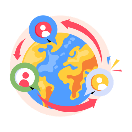 Global Connection  Illustration