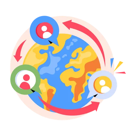 Global Connection  Illustration