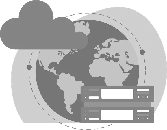 Global Connection server  Illustration
