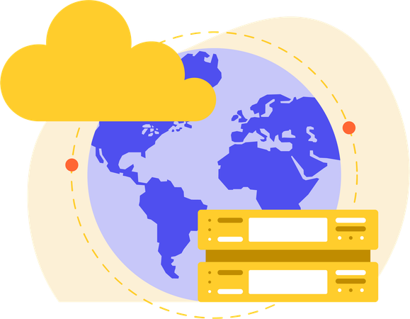 Global Connection server  Illustration