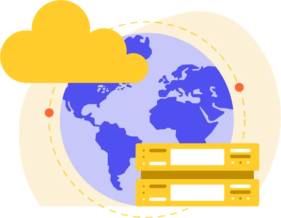 Global Connection server  Illustration