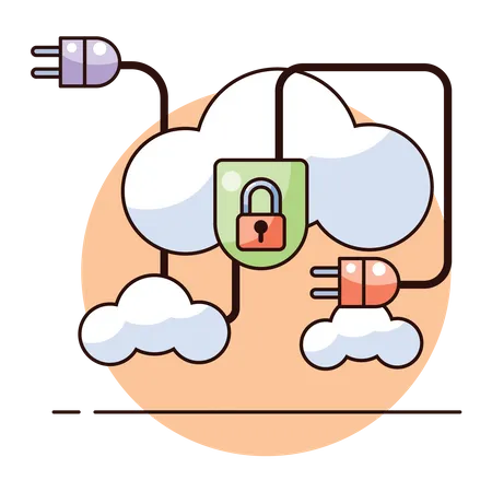 Global data security  Illustration