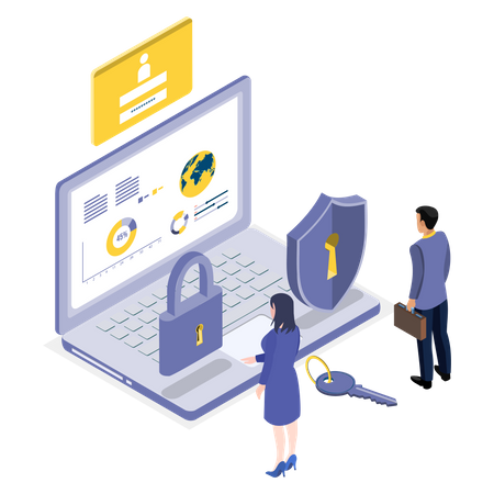 Global Data Security  Illustration