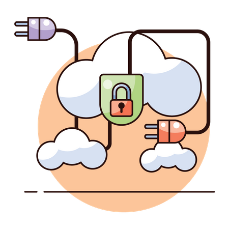 Global data security  일러스트레이션