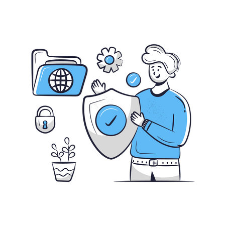 Global Data Security  일러스트레이션