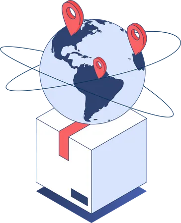 Global delivery  Illustration