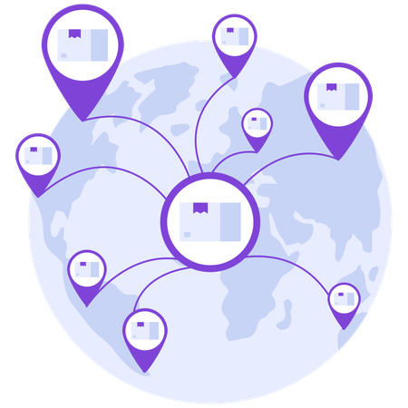 Global delivery  Illustration