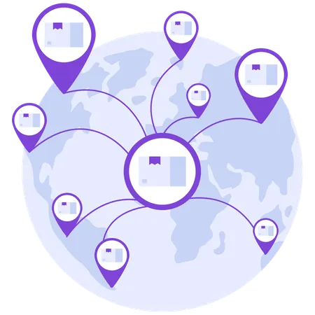 Global delivery  Illustration