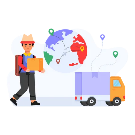 Global Delivery  Illustration