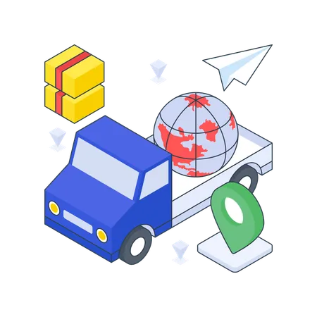 Global Delivery  Illustration