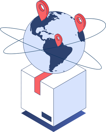 Global delivery  Illustration