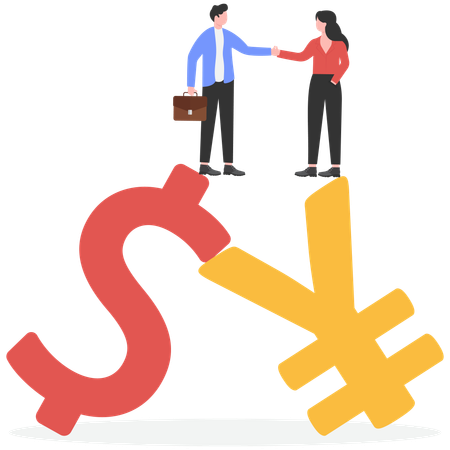 Global economic development  Illustration