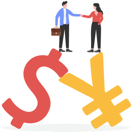 Global economic development  Illustration