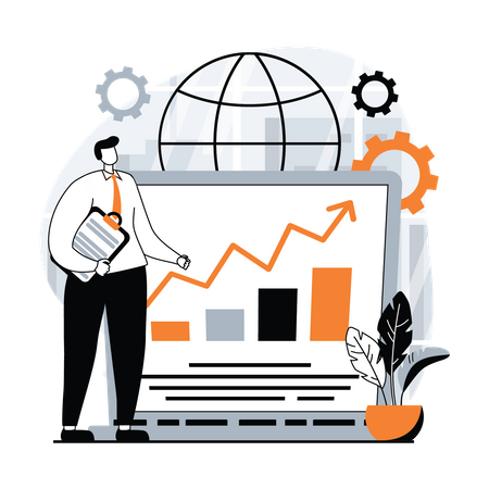 Global Economy Analysis  Illustration