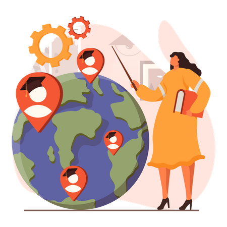 Global education  イラスト