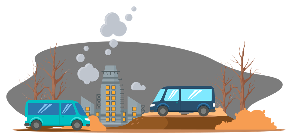 Global environmental problems and Climate change  Illustration