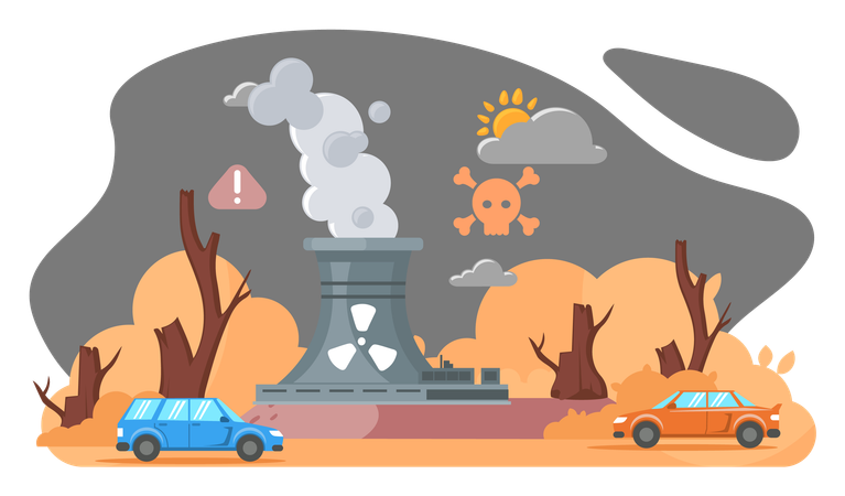 Global environmental problems  Illustration