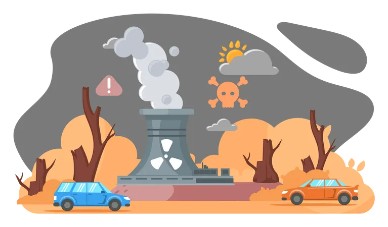 Global environmental problems  Illustration