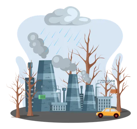 Global environmental problems  Illustration