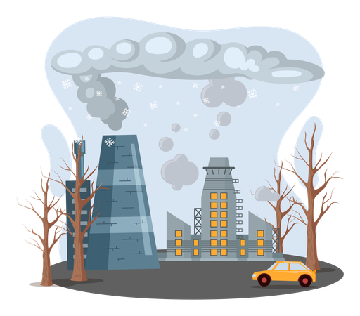 Global environmental problems  Illustration
