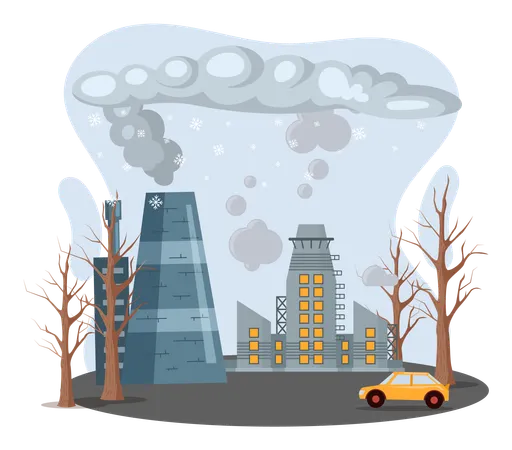 Global environmental problems  Illustration
